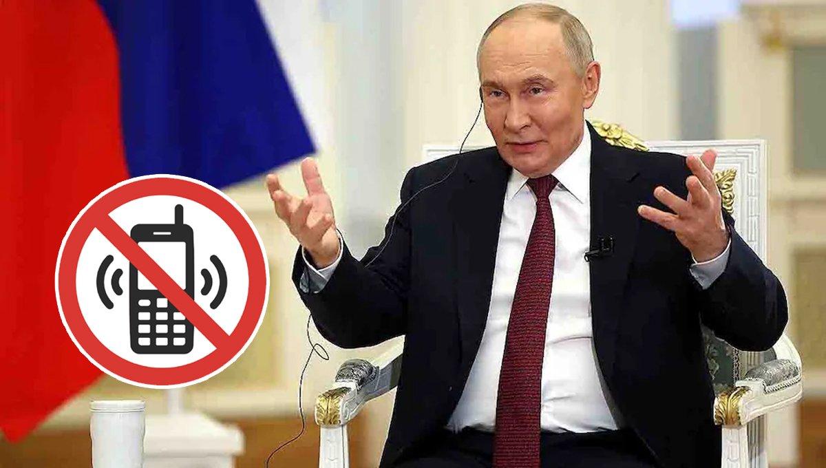 Putin Avoids Mobile Phones